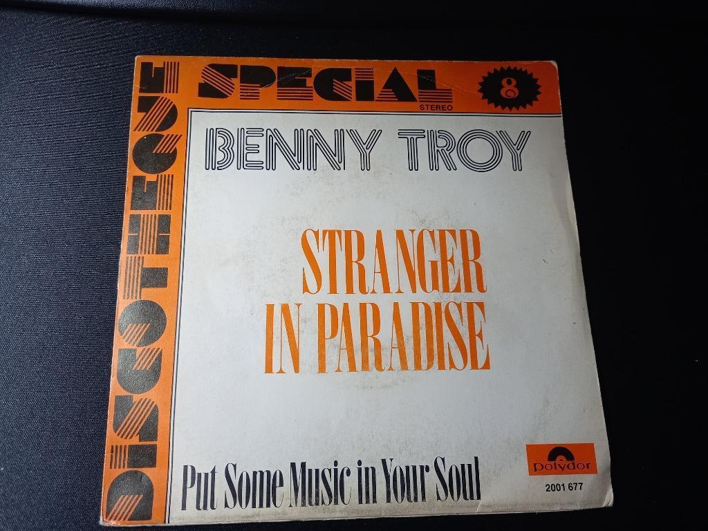 Benny Troy‎ — Stranger In Paradise '7 comme neuf, CD & DVD, Single, Comme neuf, 7 pouces, R&B et Soul