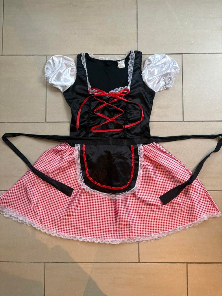 Prachtig tiroler Oktoberfest jurkje in maat XS, Ophalen of Verzenden, Maat 34 (XS) of kleiner, Gedragen, Partywinkel.be