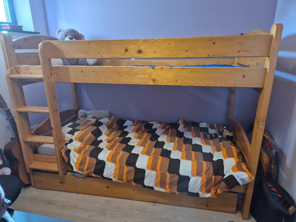Lit superposé robuste avec ou sans matelas, Autres dimensions, Enlèvement, Utilisé, Autres dimensions
