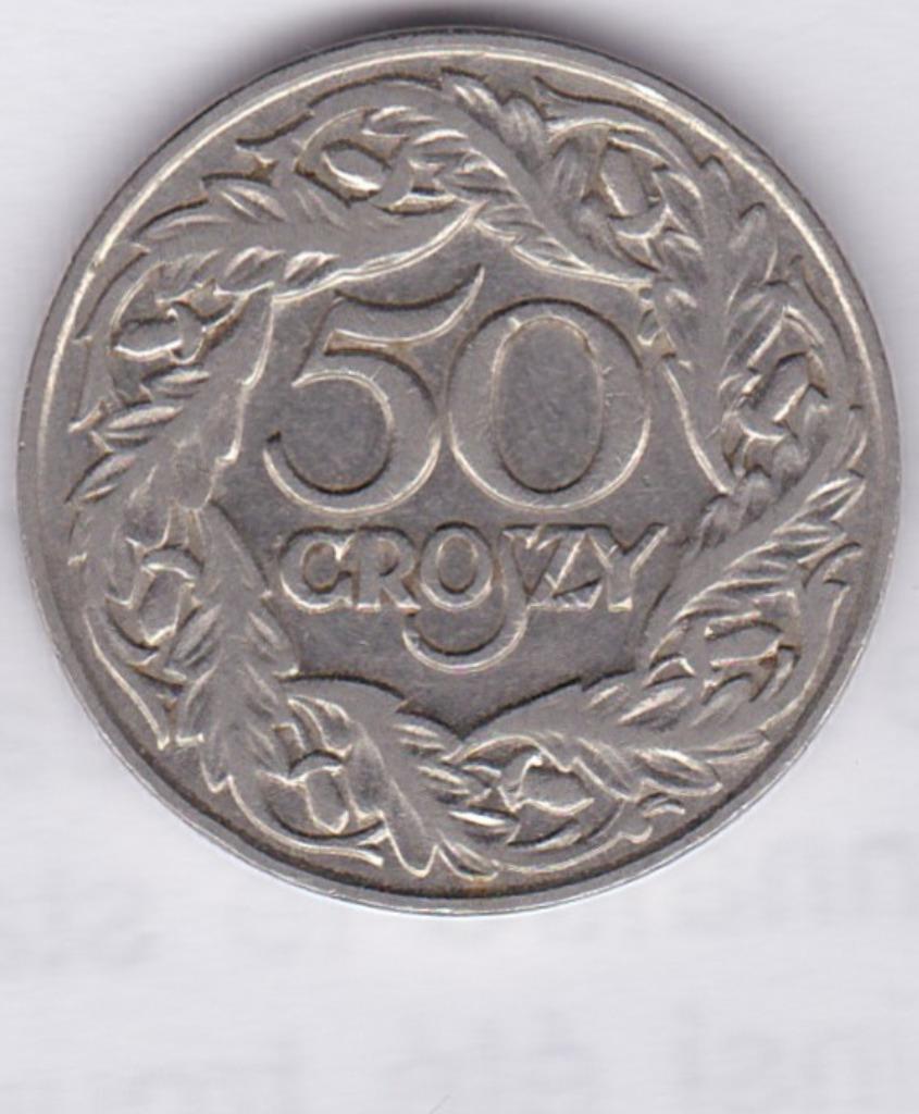 Munteenheid Polen: 50 Groszy 1923, Ophalen of Verzenden, Polen, Losse munt