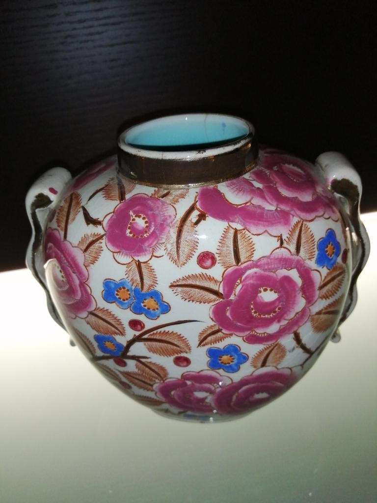 Art déco vaas, boch Frères, la Louvière, België., Ophalen