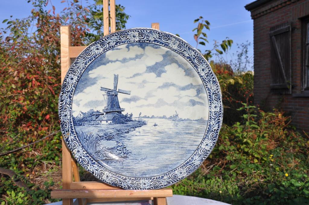 §  grand plat mural boch delft  (39), Enlèvement ou Envoi