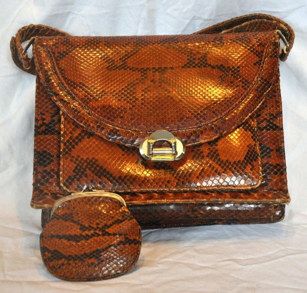ancien sac a main avec porte monnaie, Ophalen of Verzenden, Gebruikt, Handtas