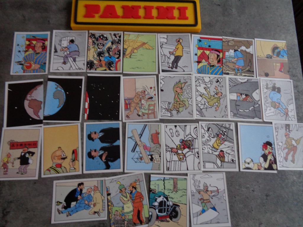 PANINI KUIFJE TINTIN 32X STICKERS 1989, Verzenden