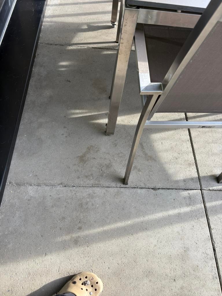 Tuintafel  en zes stoelen, Enlèvement, Comme neuf