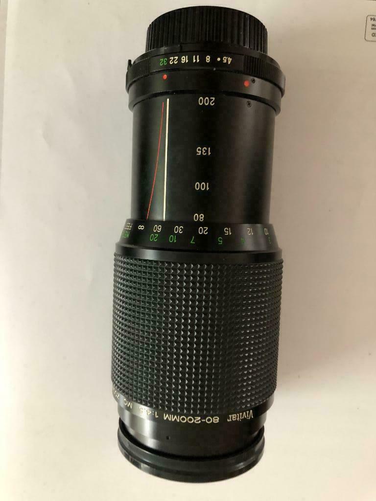 Vintage Vivitar 80-200mm zoomlens en macrolens van minolta, Audio, Tv en Foto, Ophalen, Gebruikt, Zoom