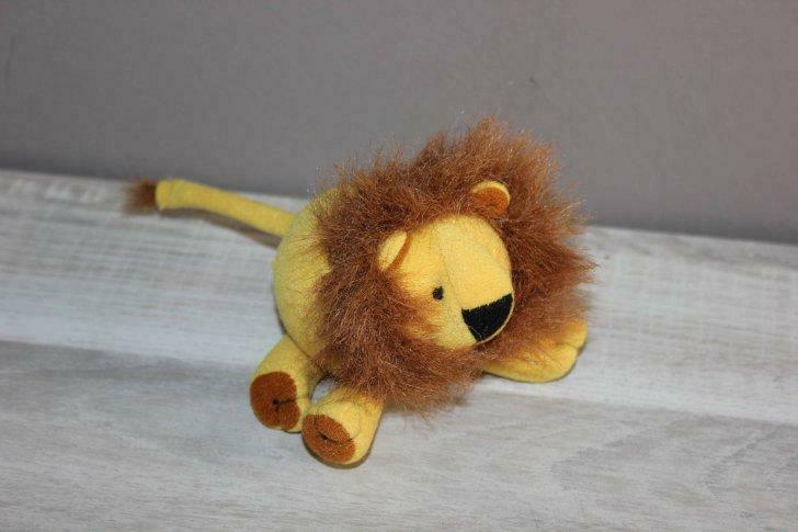 Mini peluche Zooballs Louie Lion +-10cm, Enlèvement ou Envoi, Utilisé