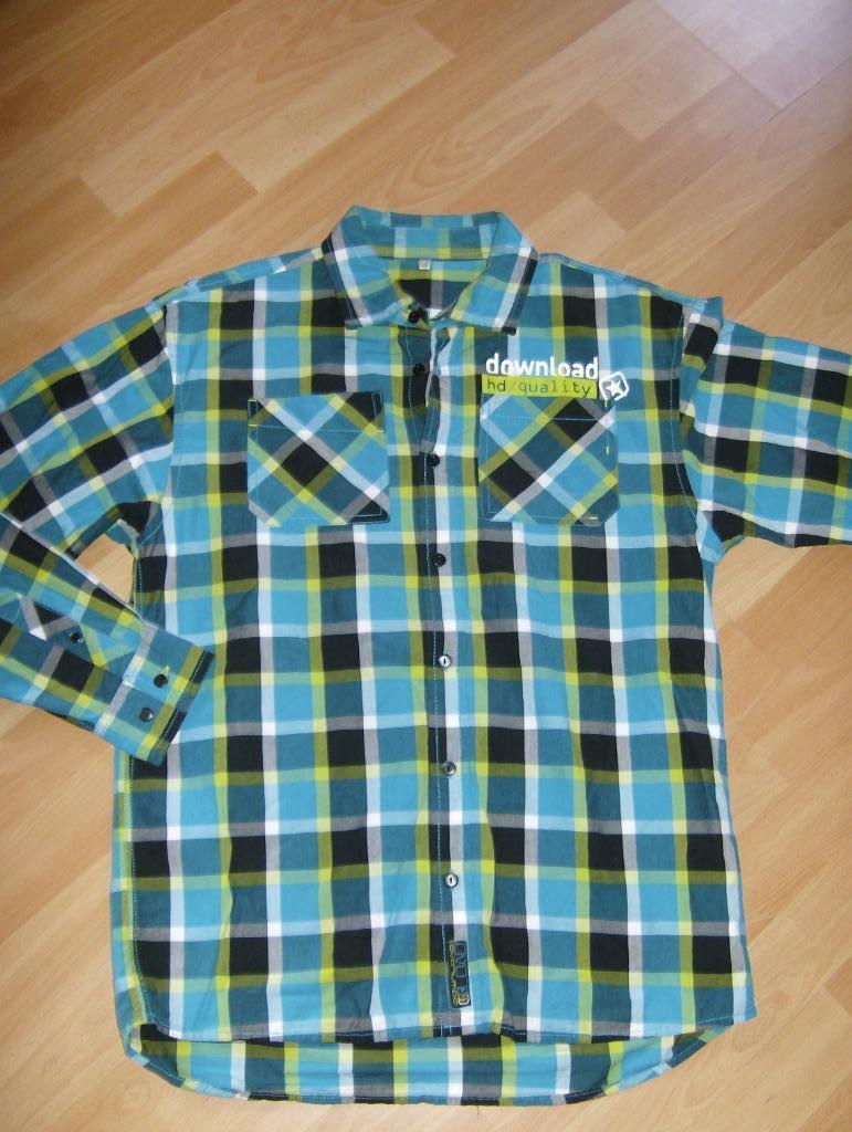 hemd blauw merk c&a here & there - maat 170/176, Enfants & Bébés, Vêtements enfant | Taille 170, Garçon, C&A, Enlèvement ou Envoi