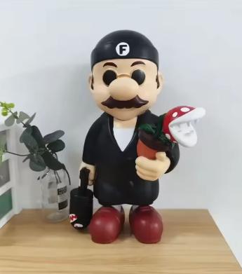 Figurine Super Mario en tenue Leon (22 cm)