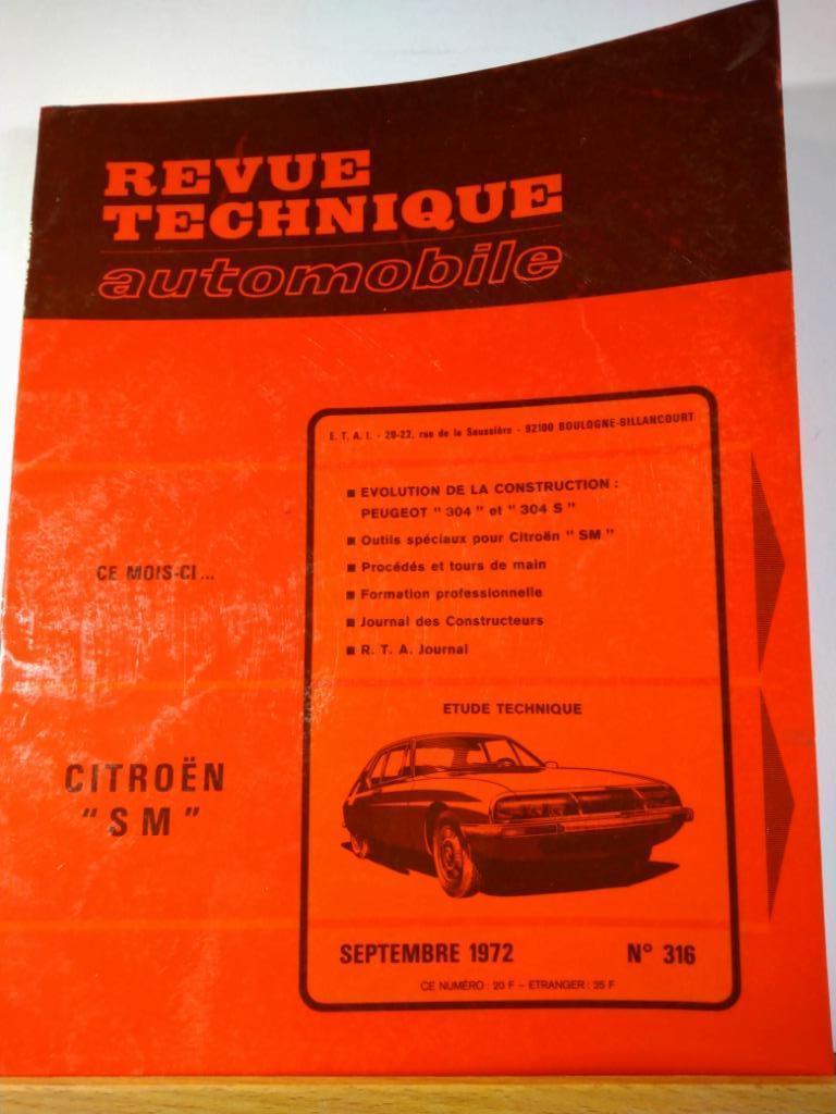 RTA - Citroën SM - Peugeot 304 - n316, Envoi