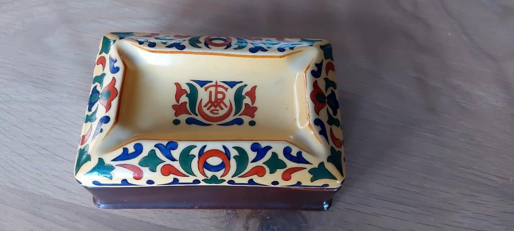 Rare cendrier boîte vintage cigarettes Turmac, Enlèvement ou Envoi, Utilisé, Cendrier