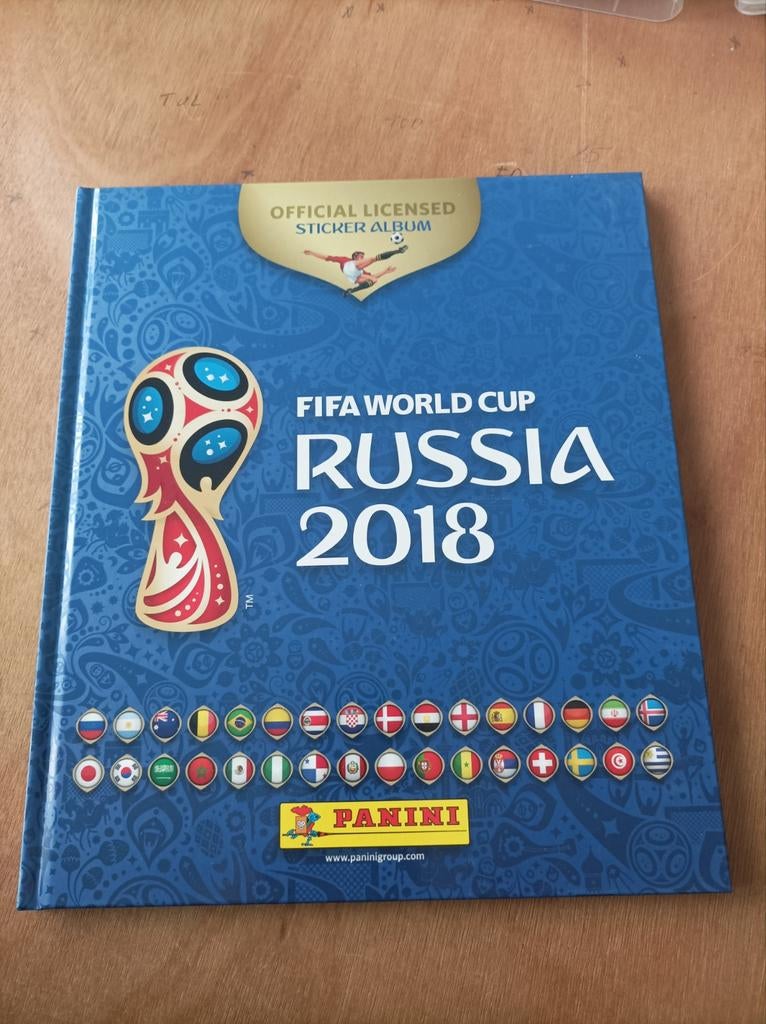Panini WK Russia 2018 , leeg Hard cover album., Ophalen of Verzenden, Zo goed als nieuw