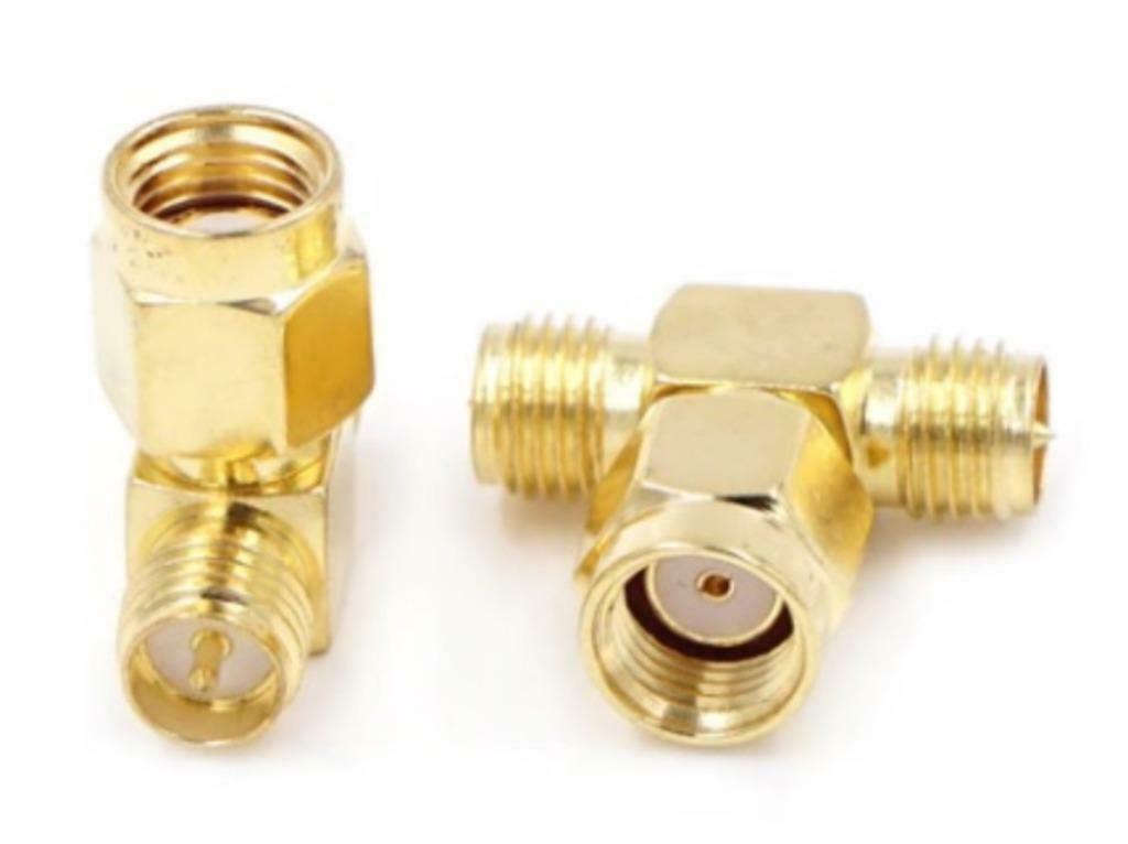 RP-SMA M naar 2 X RP SMA F splitter adapter nieuw, Telecommunicatie, Antennes en Masten, Ophalen of Verzenden, Nieuw, Accessoires