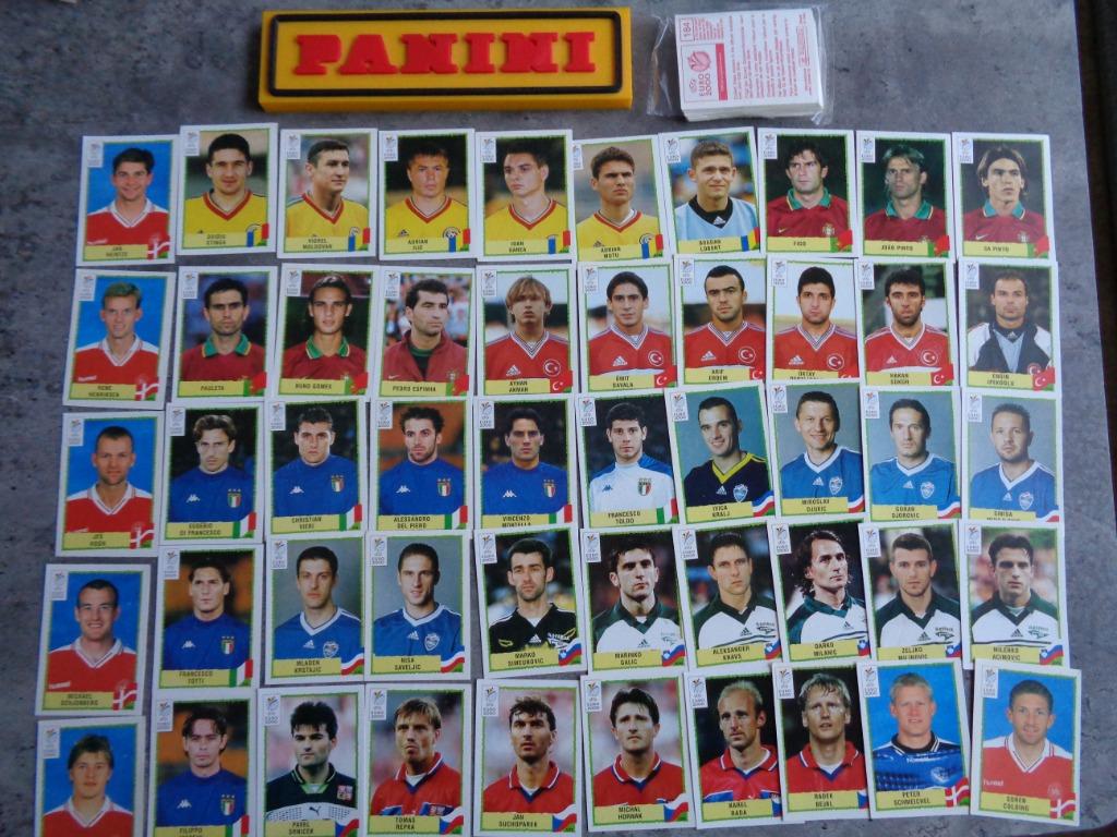 Autocollants de football PANINI EURO 2000 série TOTAL 50x co, Envoi, Neuf