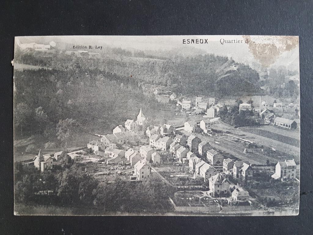 Carte postale Esneux Quartier de la Commune, Enlèvement ou Envoi, Avant 1920, Affranchie, Liège