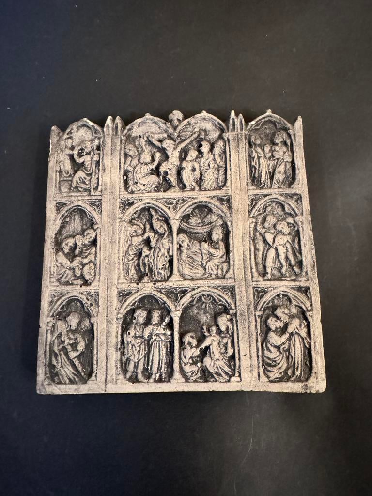 Replica triptiek godsdienstige taferelen, Enlèvement ou Envoi