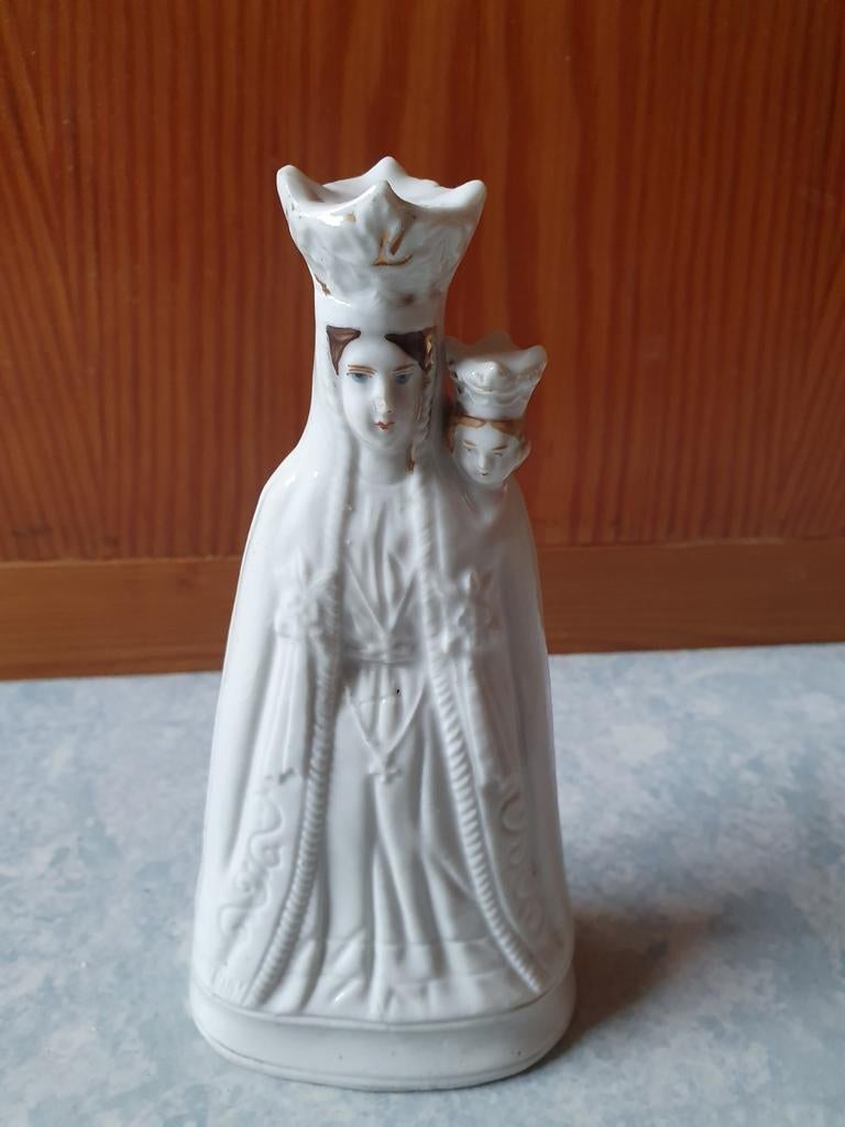 Ancienne vierge á l'enfant en porcelaine, Ophalen of Verzenden