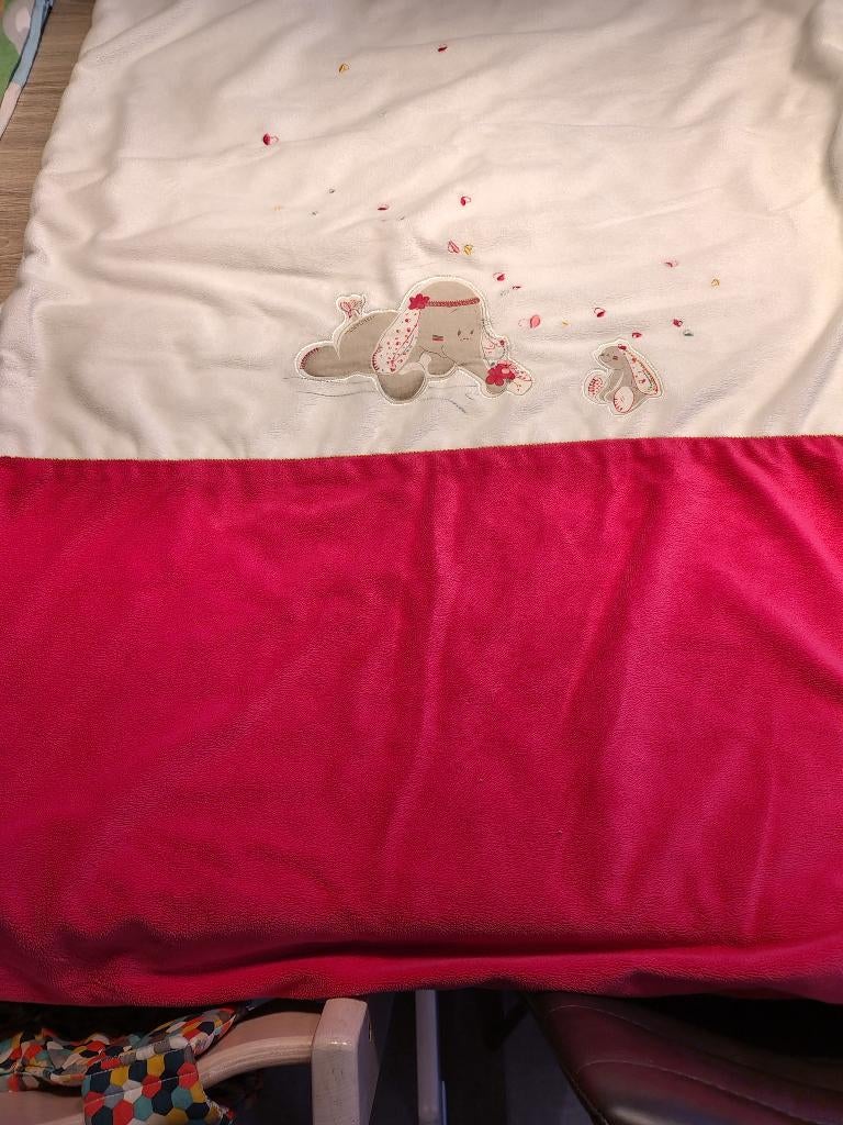 fleecedekentje voor wiegje, Enlèvement ou Envoi, Comme neuf, 85 à 100 cm, Couverture