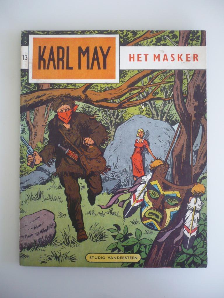 Karl May ( 13 Het masker) eerste druk 1965, Gelezen, Eén stripboek, Studio  Vandersteen, Ophalen of Verzenden
