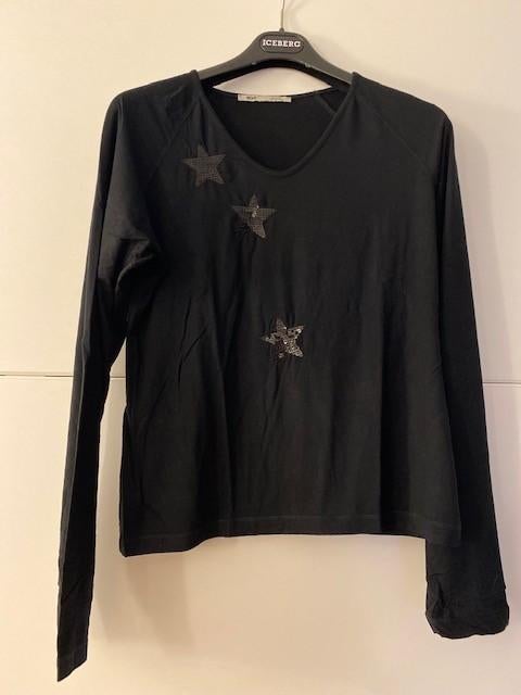 Miss Les Copains zwarte T-shirt, Kleding | Dames, Zwart, Maat 46/48 (XL) of groter, Ophalen of Verzenden, Lange mouw