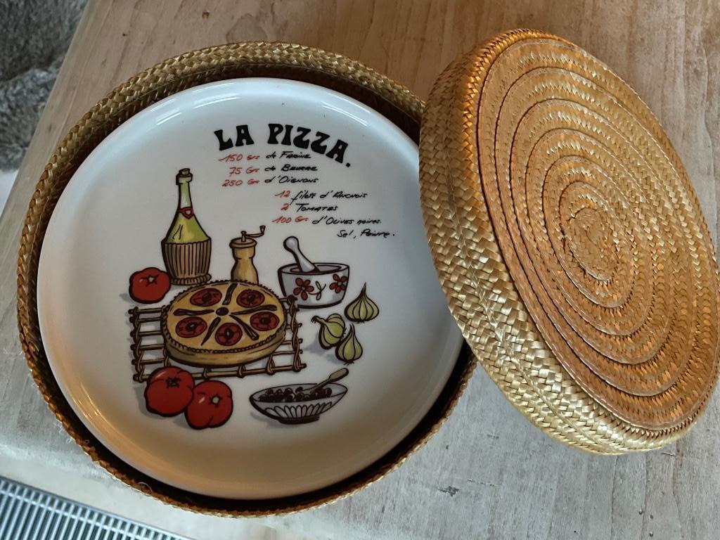 Vintage pizzaborden L’ Hirondelle set 6 stuks, Antiek en Kunst, Antiek | Servies compleet, Ophalen of Verzenden