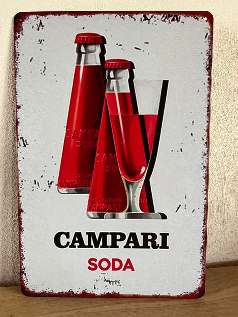 Plaque metallique campari, Collections, Enlèvement ou Envoi, Comme neuf