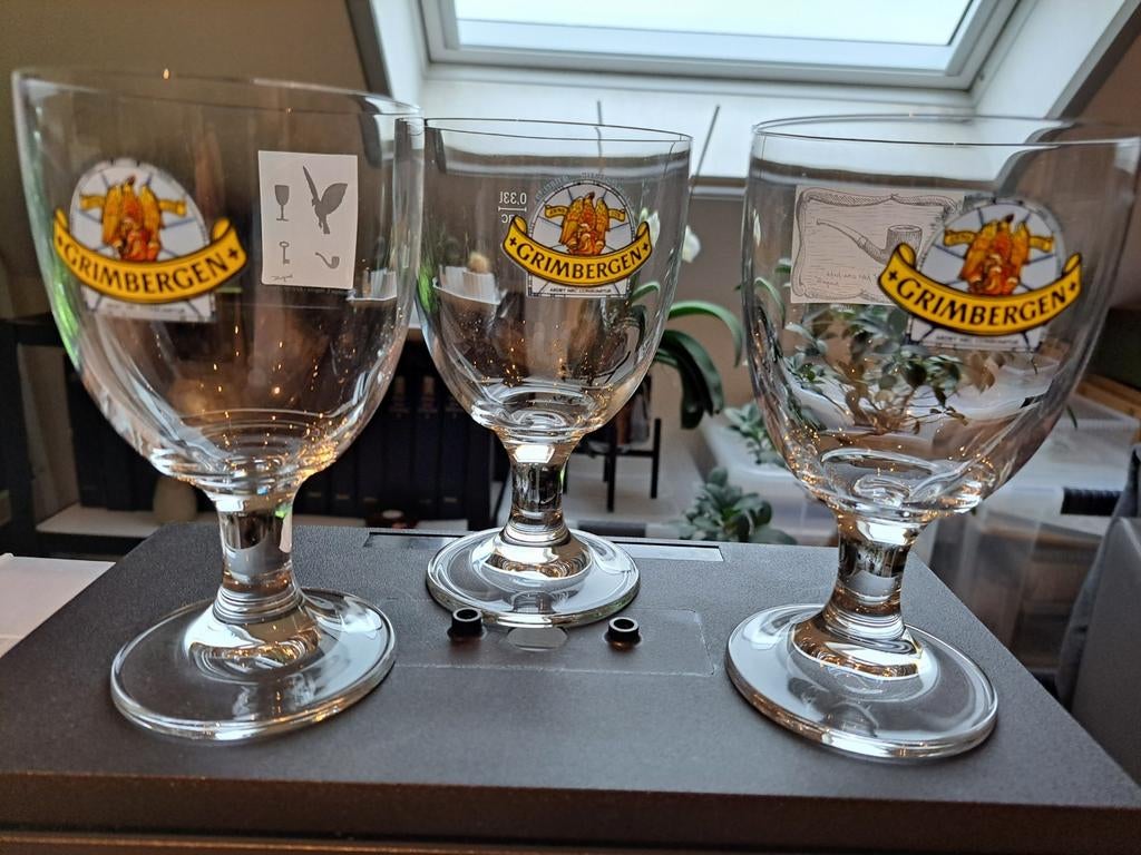 Te koop : 3 nieuwe glazen van Grimbergen, Collections, Enlèvement ou Envoi, Neuf