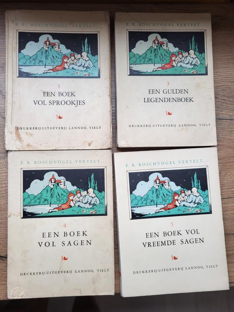 4 delen van Boschvogel vertelt (F.R. Ramon) Van Den Auweele, Ophalen of Verzenden, Gelezen