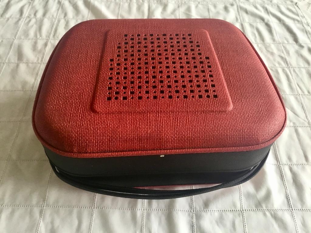 Teppaz Oscar rouge de luxe de 1960 ampli à lampes fonctionne, Collections, Appareils électroniques, Enlèvement ou Envoi, Audio et Vidéo