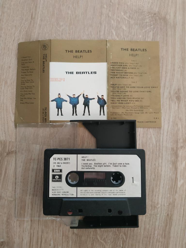 BEATLES HELPEN ZELDZAME BRITSE CASSETTE, Cd's en Dvd's, Cassettebandjes, Verzenden, Gebruikt