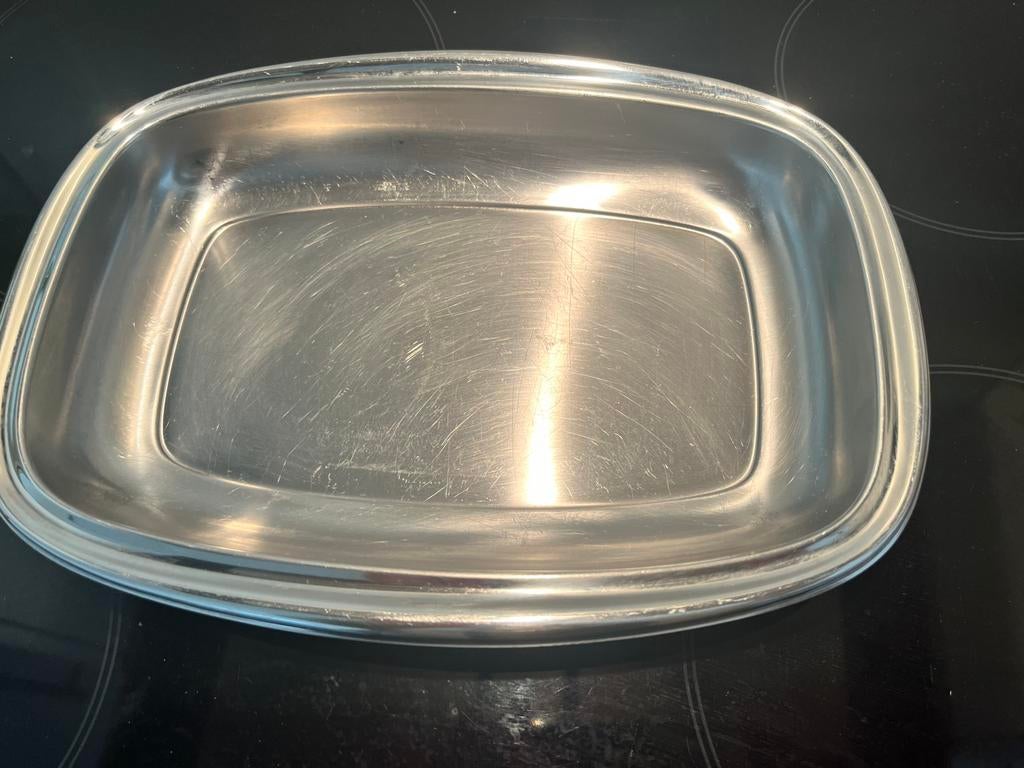 Plats en acier inoxydable par pièce, Enlèvement, Comme neuf, Inox