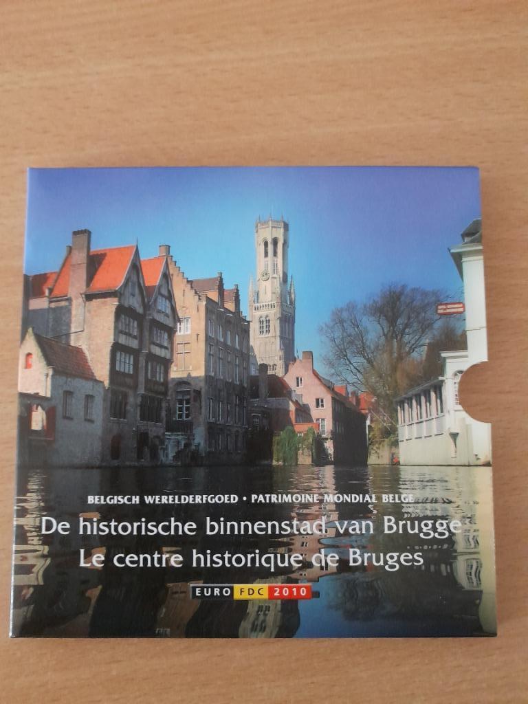 Belgie BU SET 2010 Binnenstad van Brugge, Postzegels en Munten, Munten | Europa | Euromunten, Ophalen of Verzenden, België, Overige waardes