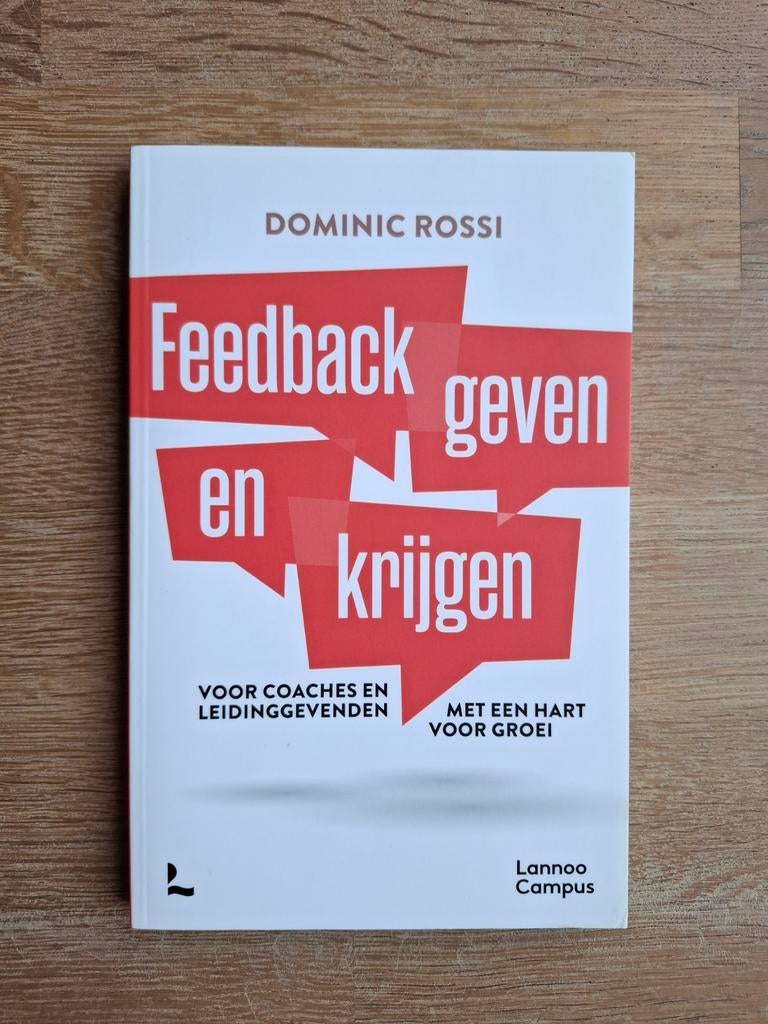 Boek Feedback geven en krijgen - Dominic Rossi, Boeken, Ophalen of Verzenden, Zo goed als nieuw, Dominic Rossi
