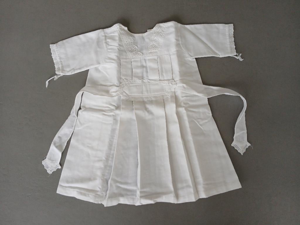 antiek wit babyjurkje/doopkleedje, Antiek en Kunst, Ophalen of Verzenden
