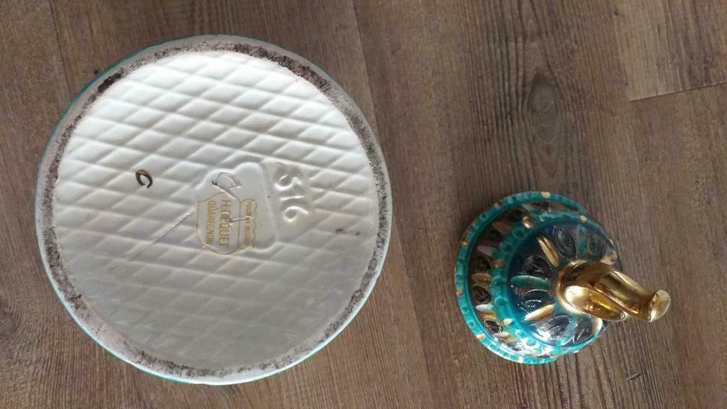 handbeschilderde H.Bequet vintage vaas, Ophalen
