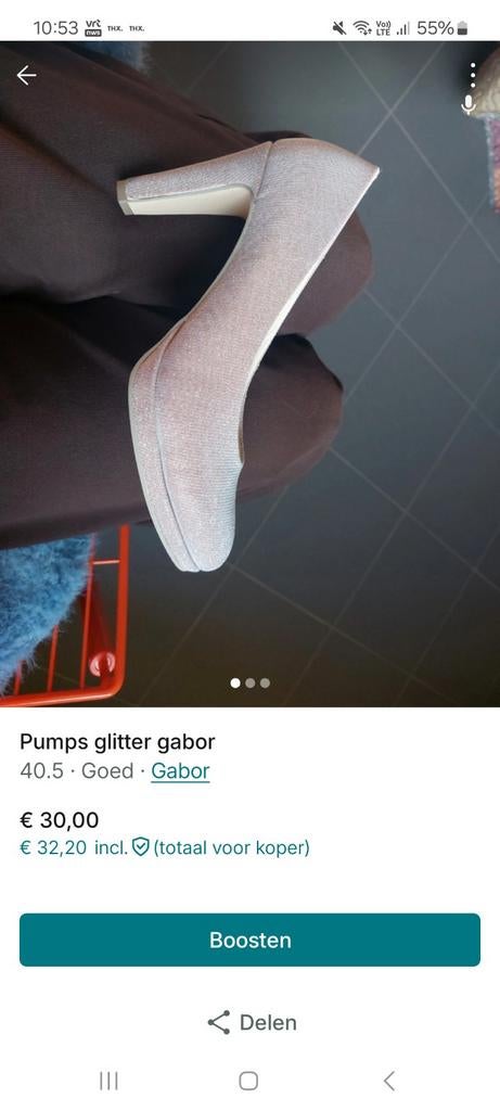Pumps glitter gabor, Enlèvement, Escarpins