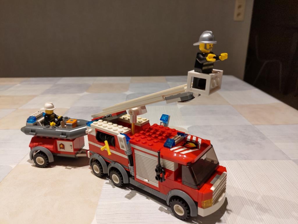 Lego brandweer 7239, Ophalen, Gebruikt, Complete set, Lego