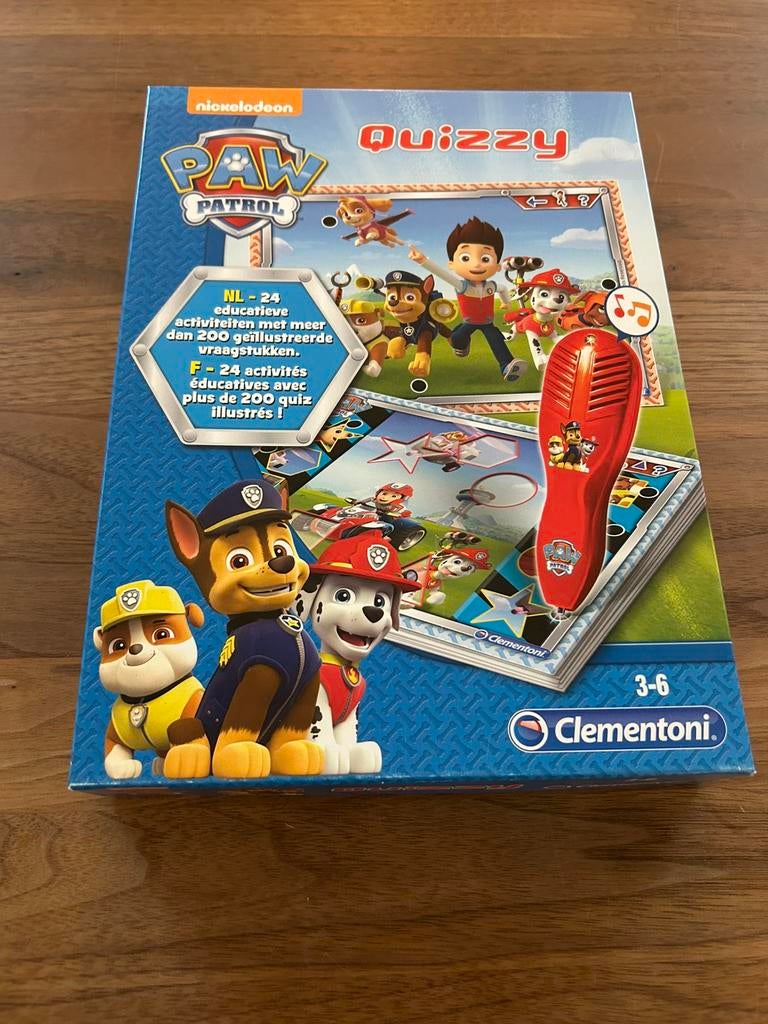 Gezelschapspel paw patrol quizzy, Ophalen of Verzenden, Zo goed als nieuw