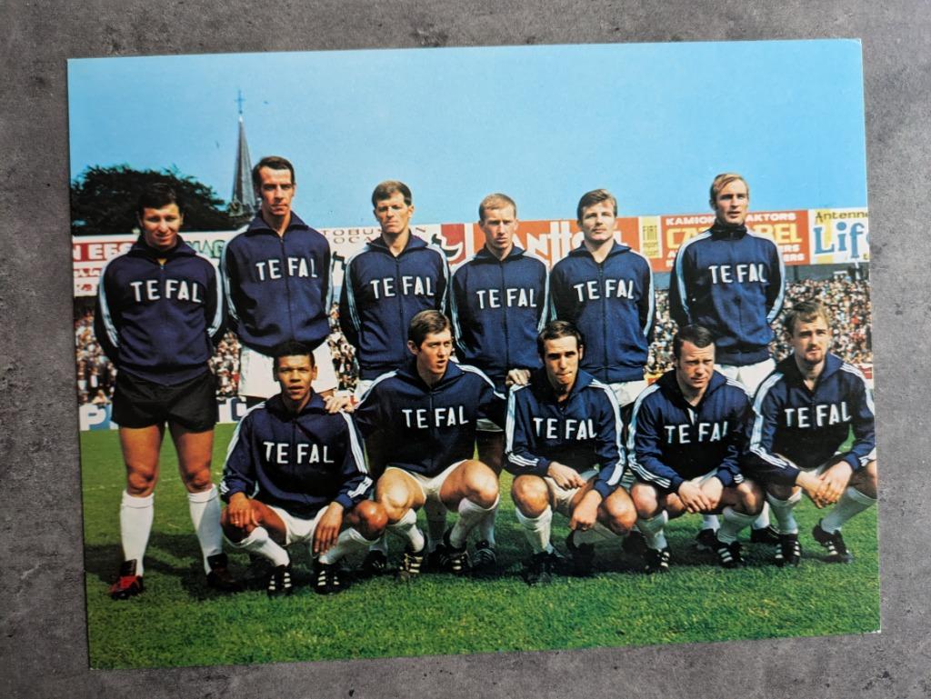 CARTE POSTALE DE L'ÉQUIPE DE FOOTBALL SP CHARLEROI 1970 XXL, Envoi