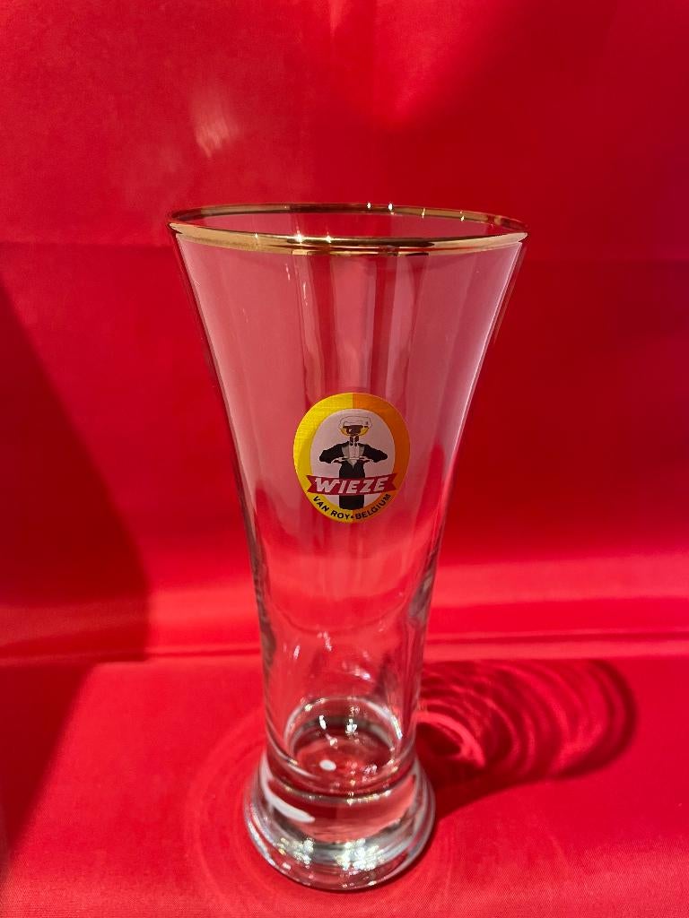 bierglas Wieze Van Roy, Verzamelen, Ophalen of Verzenden, Gebruikt, Bierglas