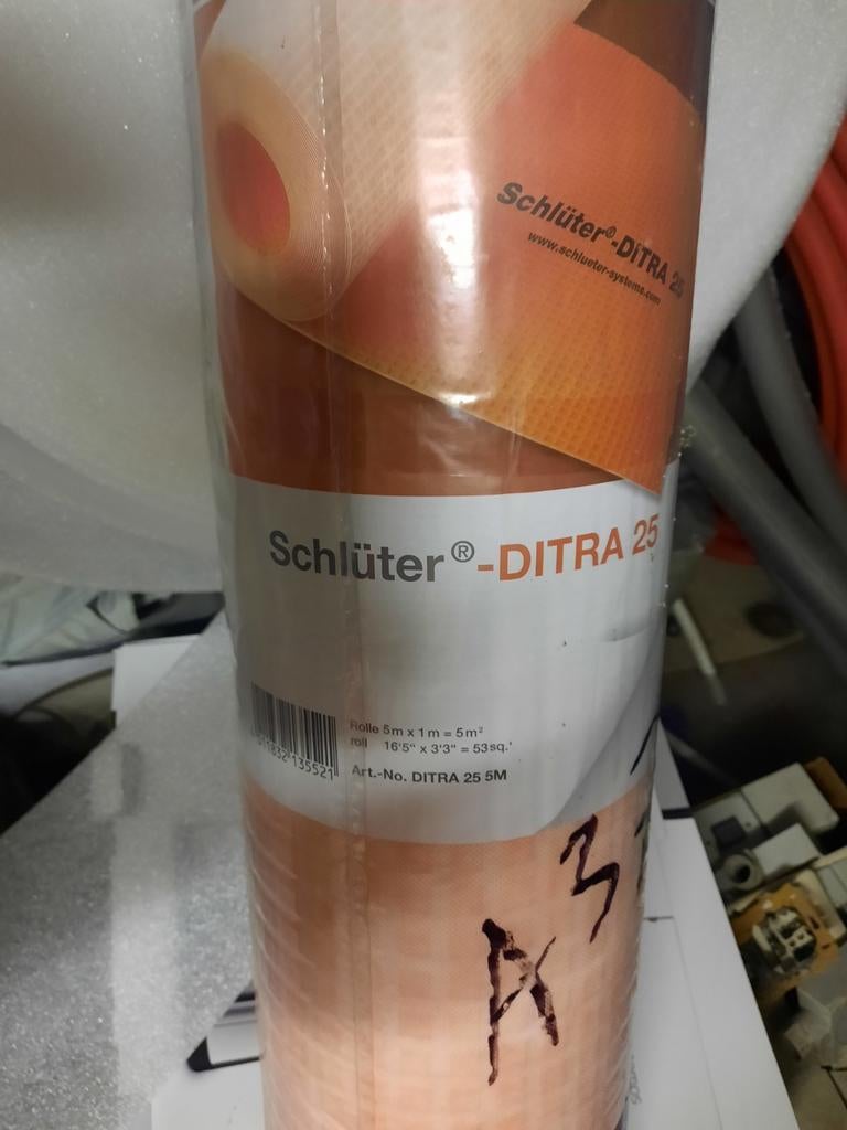 Schlüter Ditra 25 nieuw, Ophalen, Nieuw, 5 tot 10 m²