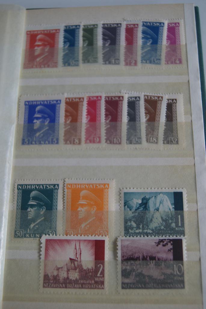 ongestempelde postzegels Kroatië, Postzegels en Munten, Ophalen of Verzenden, Joegoslavië