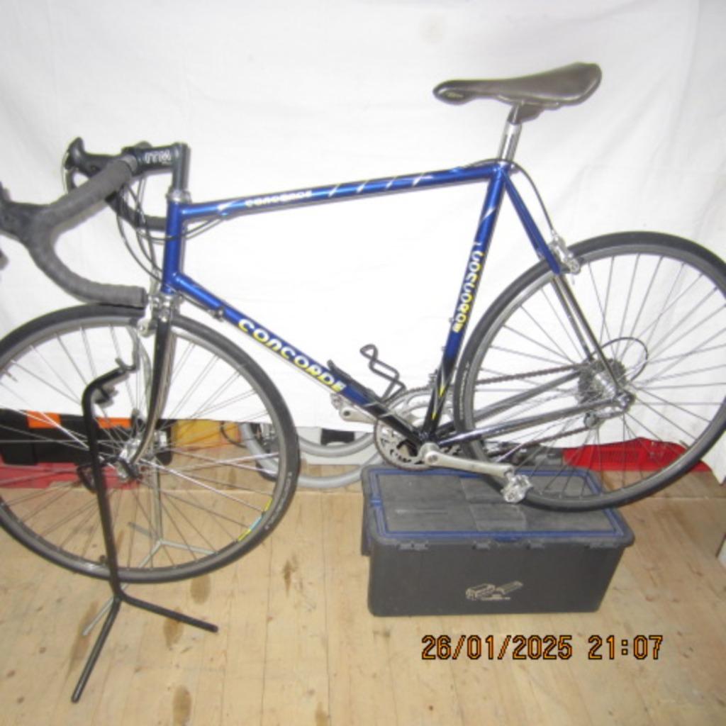 TE KOOP MOOIE RACEFIETS CONCORDE ALLES CAMPAGNOLO, Fietsen en Brommers, 57 tot 61 cm, Ophalen, Zo goed als nieuw, Staal