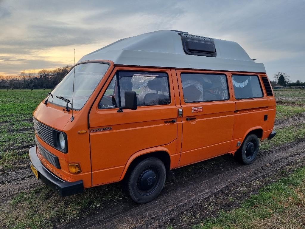 Roestvrije Volkswagen t3 bus camper , benzine, Caravans en Kamperen, Particulier, Benzine, Volkswagen