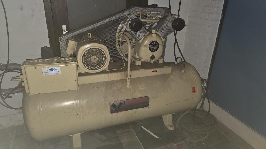 compressor berko 7,5kW 500L, Doe-het-zelf en Bouw, Compressors, Ophalen, Gebruikt, 800 liter/min of meer, 6 tot 10 bar