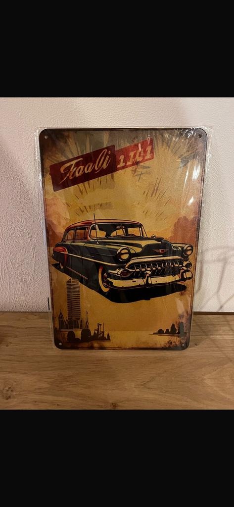 Plaque metallique voiture americaine, Enlèvement ou Envoi, Comme neuf