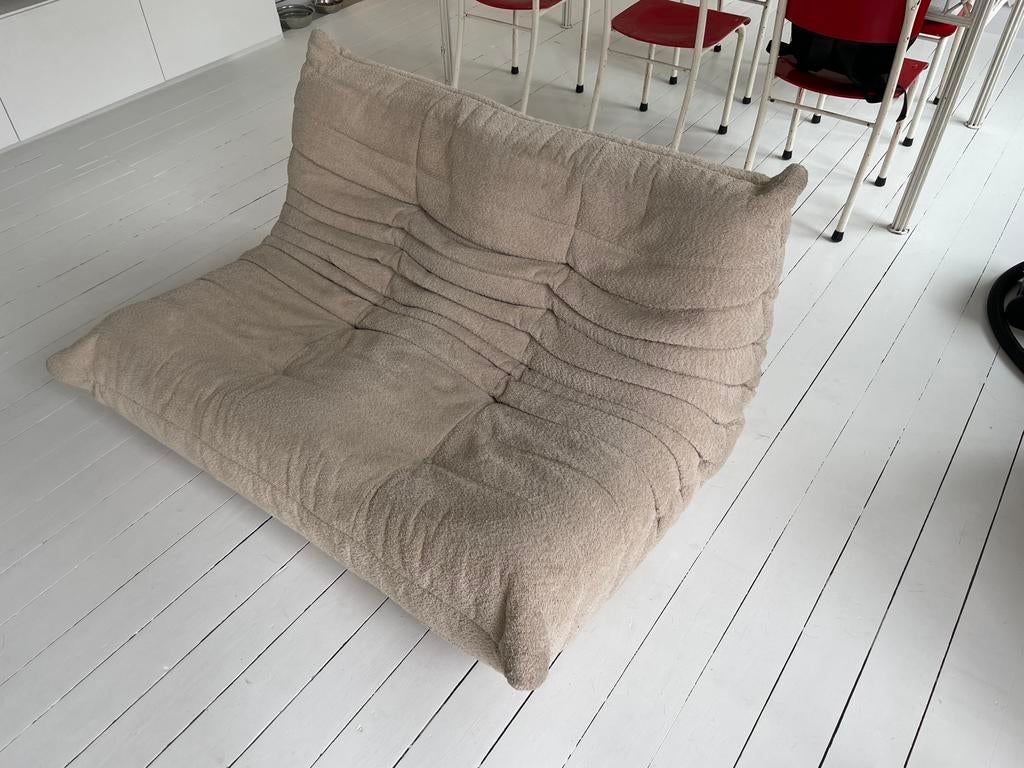 Sofa togo 2 places, Enlèvement, Utilisé, Deux personnes, Banc droit
