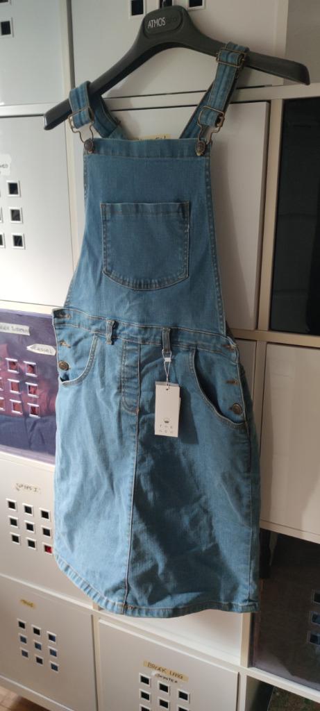 Jeans salopet jurk THE NEW maat 164 NIEUW, Ophalen of Verzenden, Nieuw, Meisje, Overige typen