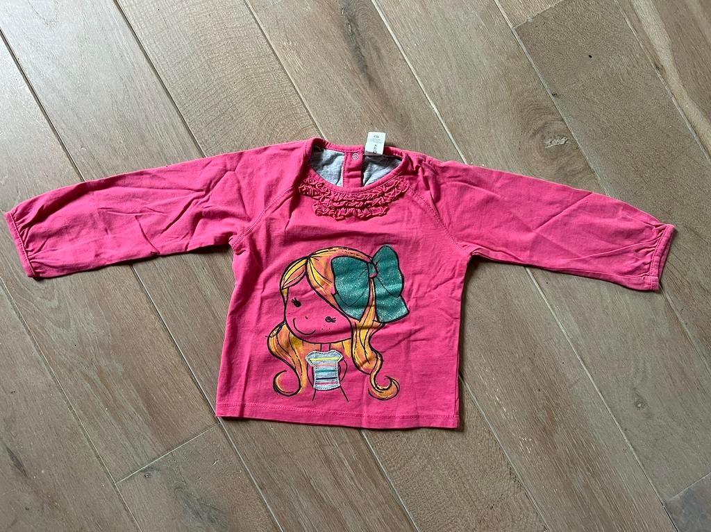 Longsleeve / t-shirt maat 86 van Baby Club, Meisje, Ophalen of Verzenden, Zo goed als nieuw, Baby Club
