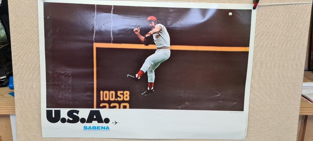 sabena affiche usa, Verzamelen, Ophalen of Verzenden